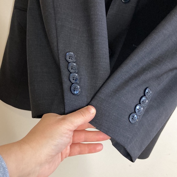 Brooks Brothers Explorer Blazer Mens 44L Gray Wool Stretch Fitzgerald Fit Travel - Picture 8 of 15